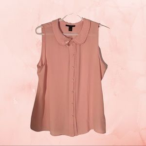 📦Pastel Pink Sleeveless Forever 21 Blouse NWOT
